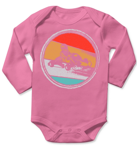 Kart Racing Vintage go karts motorsport go-kart Long Sleeve Baby One-Piece
