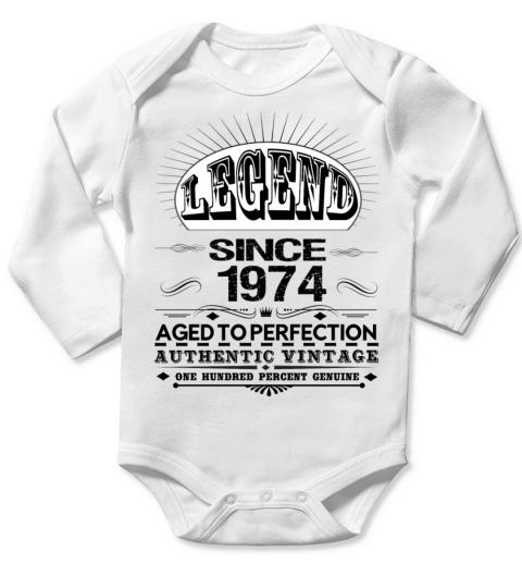 LEGEND SINCE 1974 Long Sleeve Baby One-Piece