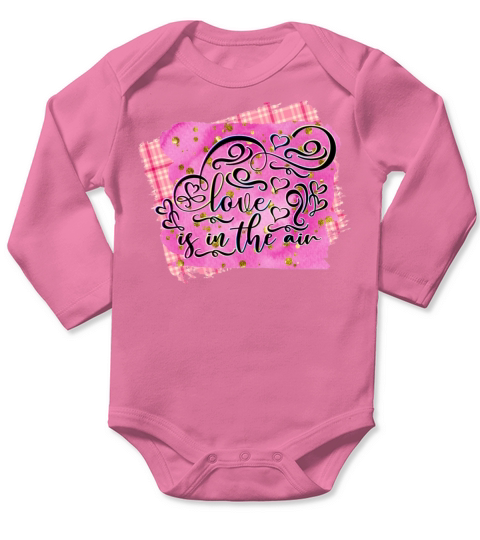 Love Is In the Air Valentine Valentines Day Gifts Long Sleeve Baby One-Piece