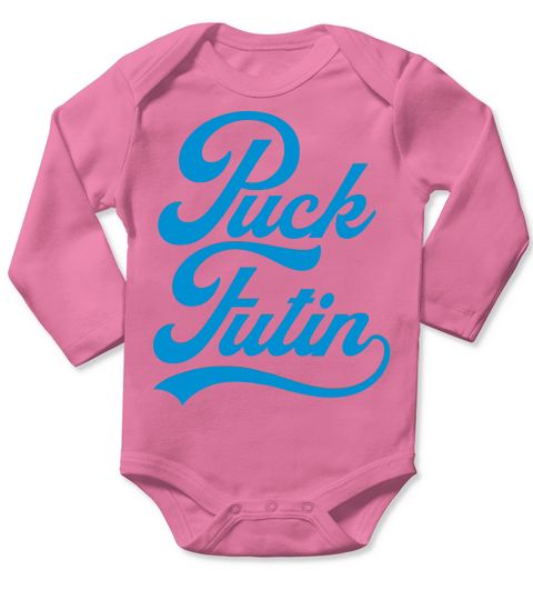puck futin logo design Long Sleeve Baby One-Piece
