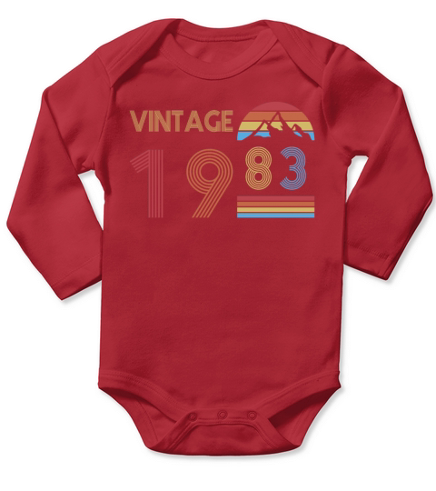 Vintage 1983 Long Sleeve Baby One-Piece
