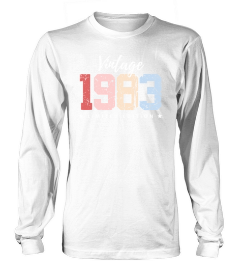 40 Years Vintage 1983 Retro 40th Birthday Long sleeved Unisex