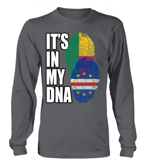 Beninese And Cabo Verdean Mix Heritage DNA Flag Long sleeved Unisex
