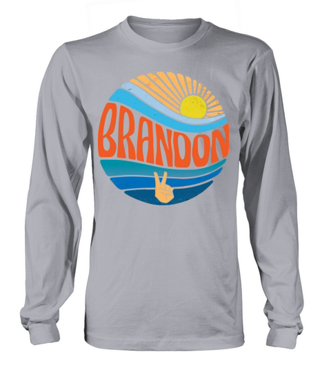 Brandon Shirt Vintage Sunset Brandon Groovy Tie Long sleeved Unisex