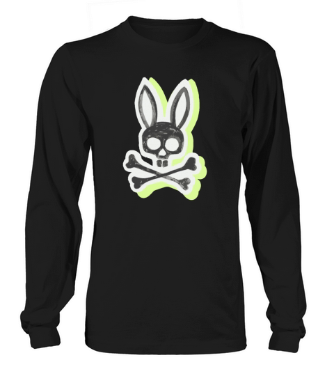 Bunny Psycho Retro Vintage Long sleeved Unisex