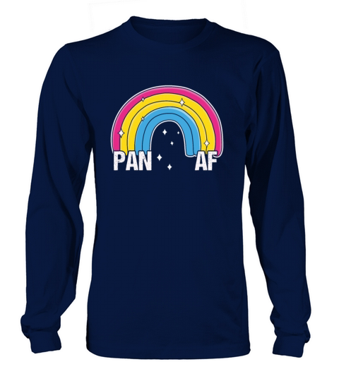 Pan AF Pansexual Pride Flag Rainbow Long sleeved Unisex