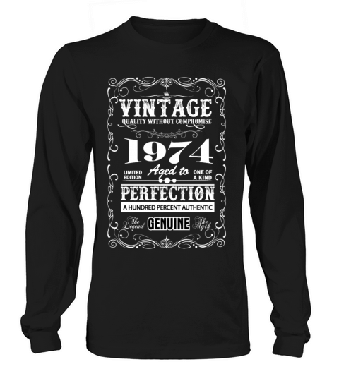 Premium Vintage 1974 Aged To Perfection Long sleeved Unisex