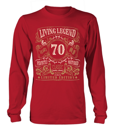 Retro Vintage Birth Whiskey Age 70 Years Old Long sleeved Unisex