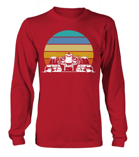 Retro Vintage Racing Car Formula Car for Racer Long sleeved Unisex