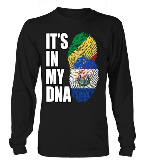 Salvadoran And Congolese Republic Mix Heritage DNA Long sleeved Unisex