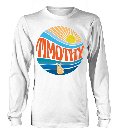 Timothy Shirt Vintage Sunset Timothy Groovy Tie Long sleeved Unisex