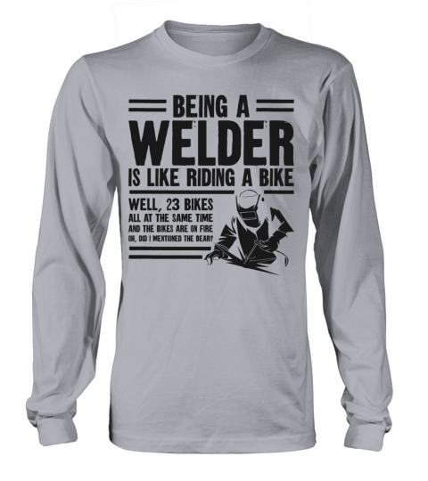 Welder Welding Vintage Being A Long sleeved Unisex