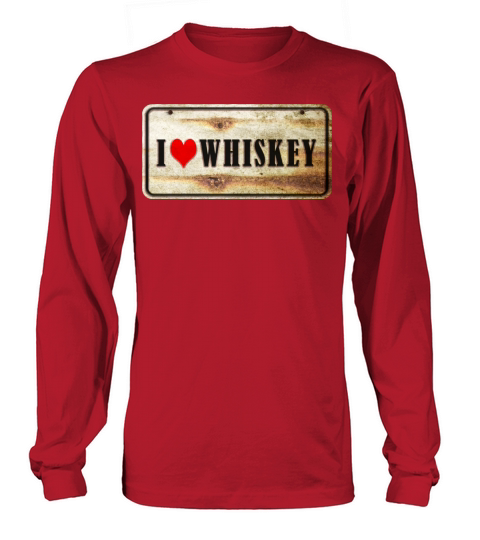 Whiskey vintage sign Long sleeved Unisex