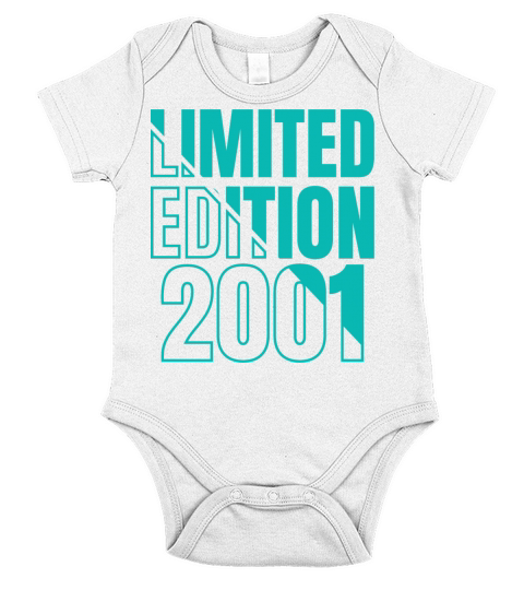 2001 Limited Edition Birthday Short Sleeve Baby One-Piece