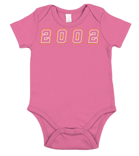 2002 Year Number Short Sleeve Baby One-Piece