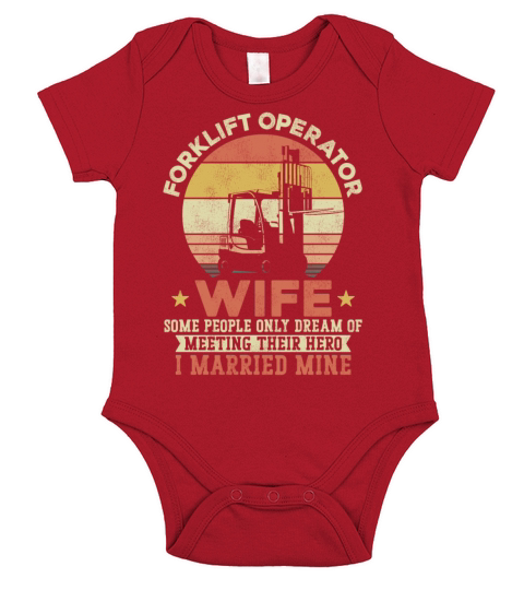 Certified Forklift Truck Operator Short Sleeve Baby One-Piece