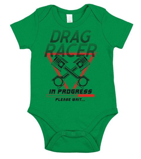 Drag Racing Race Car Retro Vintage Short Sleeve Baby One-Piece