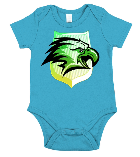 eagle eagles america vintage securitas retro USA Short Sleeve Baby One-Piece