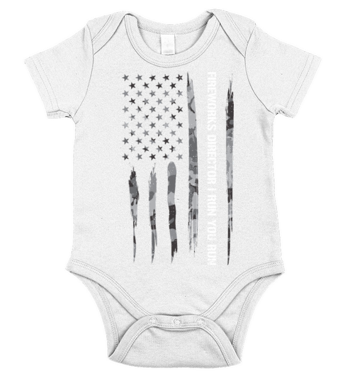 Fireworks Director I Run You Run Short Sleeve Baby One-Piece