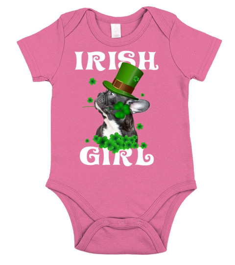 Frenchie Saint Patricks Day Gift For Frenchies Short Sleeve Baby One-Piece