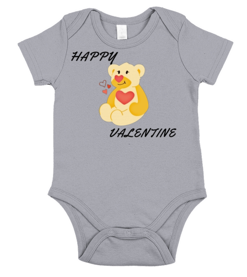 Funny happy valentine gift for mom design valentin Short Sleeve Baby One-Piece