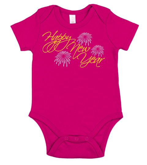 happy new year quote Short Sleeve Baby One-Piece