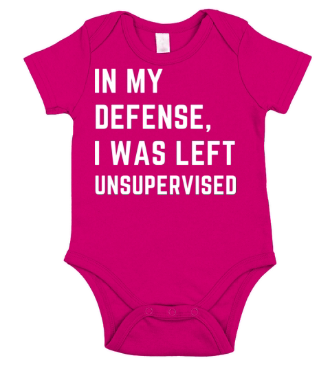 IN my defence i was left unsupervised Short Sleeve Baby One-Piece