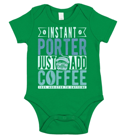Instant Porter Just Add Coffee Short Sleeve Baby One-Piece