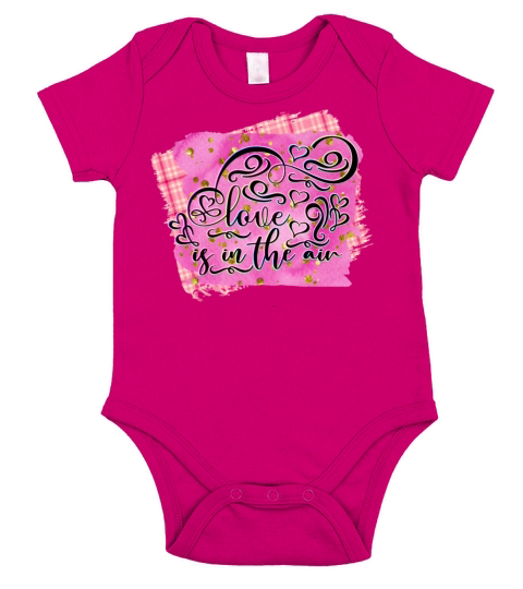Love Is In the Air Valentine Valentines Day Gifts Short Sleeve Baby One-Piece