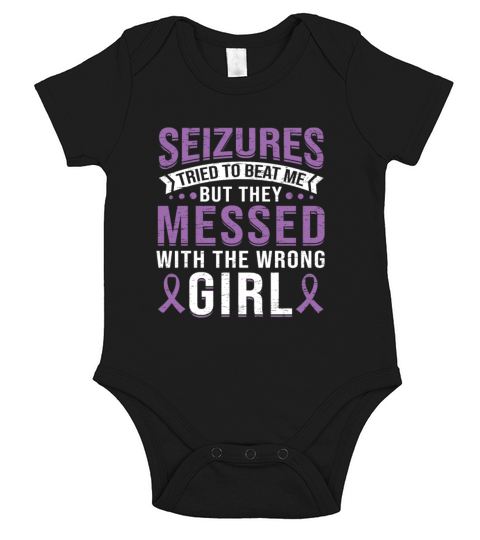 Messed With Wrong Girl Epileptic Survivor Epilepsy Short Sleeve Baby One-Piece