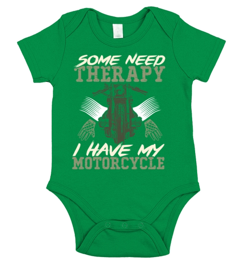 Motorcycle therapy biker Short Sleeve Baby One-Piece
