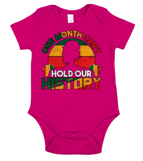 One Month Can’t Hold Our Black History Month Short Sleeve Baby One-Piece