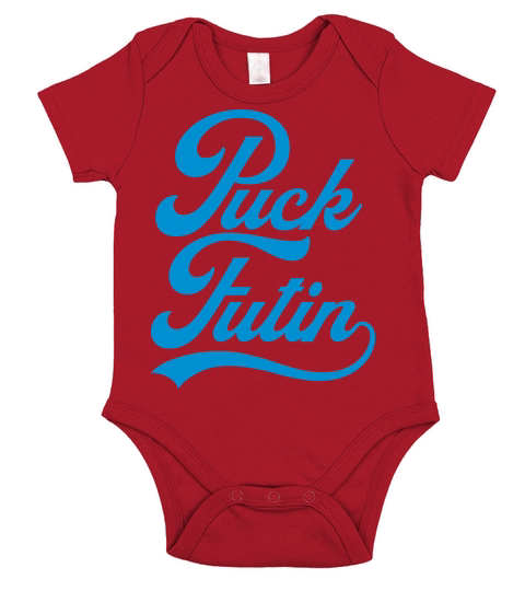 puck futin logo design Short Sleeve Baby One-Piece