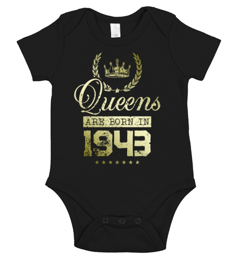 Queens born in 1943 Short Sleeve Baby One-Piece