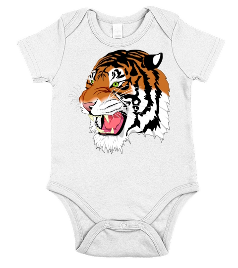 Sumatran Tiger Short Sleeve Baby One-Piece