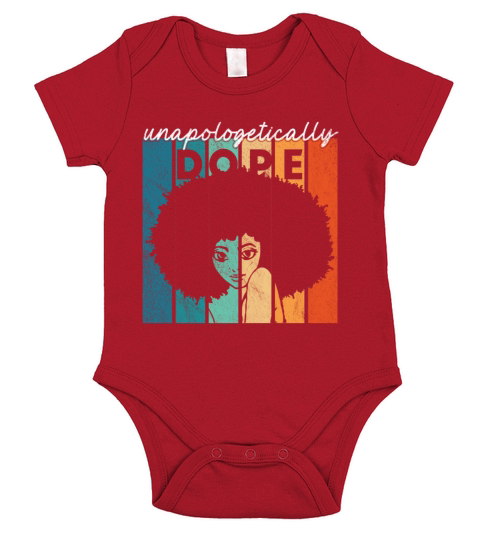 Unapologetically Dope Black History Month African Short Sleeve Baby One-Piece