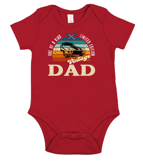 Vintage One of A Kind Dad Short Sleeve Baby One-Piece