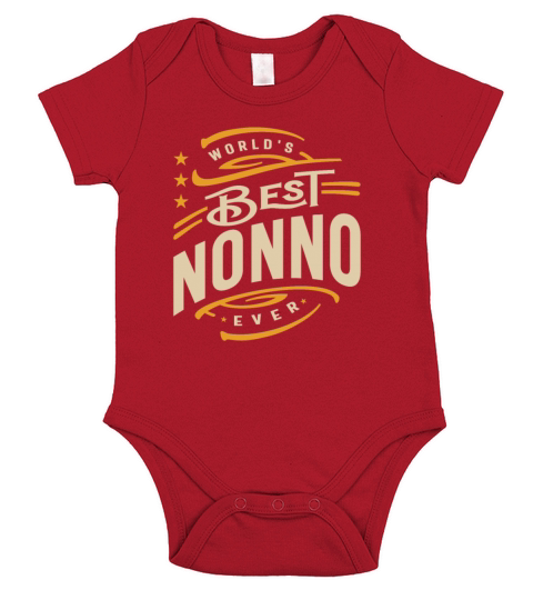 Worlds Best Nonno Ever Funny Grandpa Short Sleeve Baby One-Piece