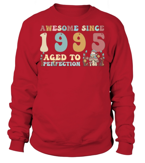 Awesome since 1995 - 28th Birthday - 2023 Groovy Sweatshirt Unisex