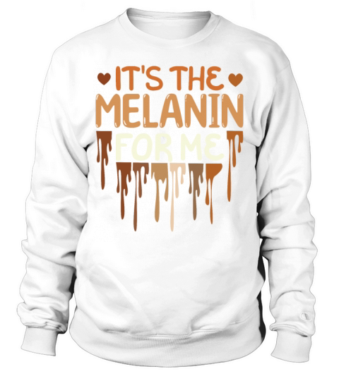 Dripping Colors Melanin Pride Black History Month Sweatshirt Unisex