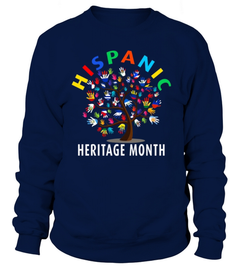 Hispanic Heritage Month Latino Countries Flags Sun Sweatshirt Unisex