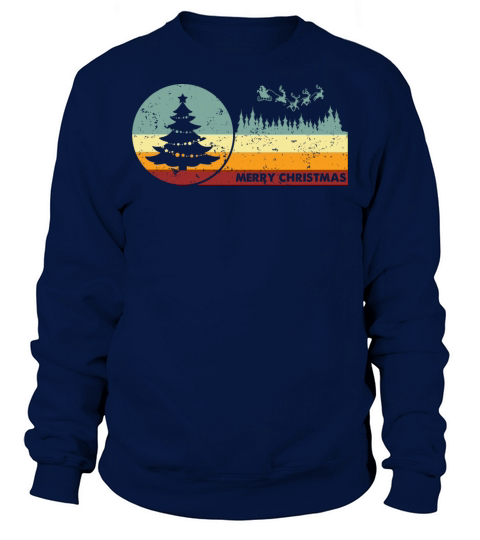 Merry Christmas Retro Style Sweatshirt Unisex