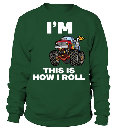 monster truck shirt toddler custom personnalized Sweatshirt Unisex