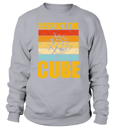 Respect The Cube Rubix Speed Cubing Youth Vintage Sweatshirt Unisex