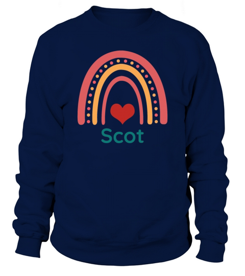 Scot Vintage Boho Rainbow Sweatshirt Unisex