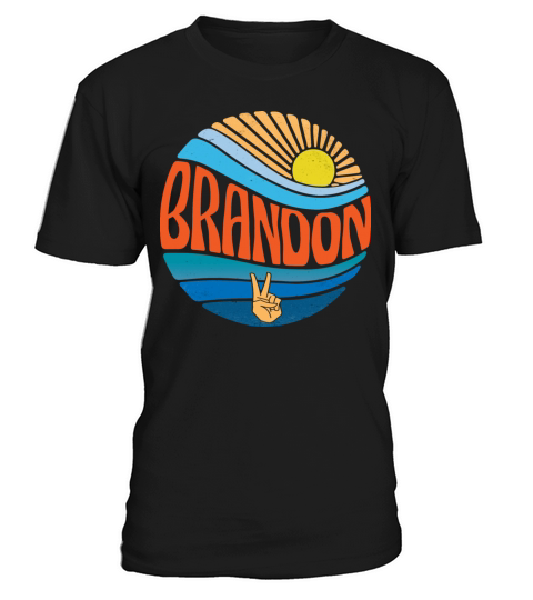 Brandon Shirt Vintage Sunset Brandon Groovy Tie T-Shirt Unisex