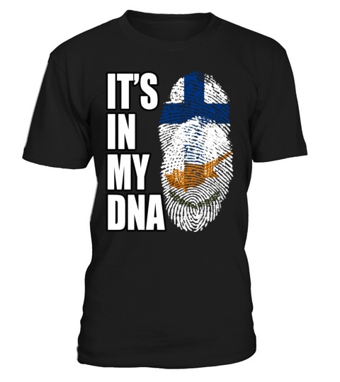 Finland And Cypriot Mix Heritage DNA Flag T-Shirt Unisex