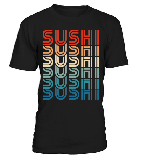 Funny Sushi Retro Vintage Carb Japanese Food Foodi T-Shirt Unisex
