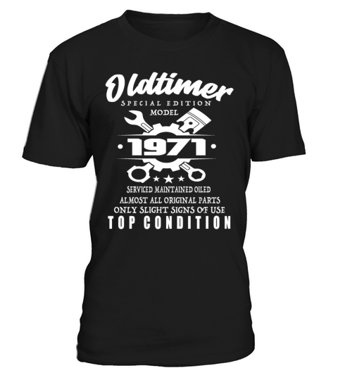 Vintage Special Edition Model 1971 Birthday T-Shirt Unisex