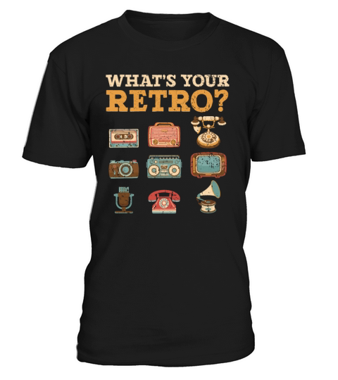 Whats Your Retro Party Vintage 80s 90s Classic T-Shirt Unisex